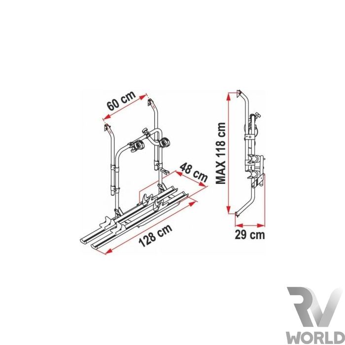 Fiamma 200d bike store rack