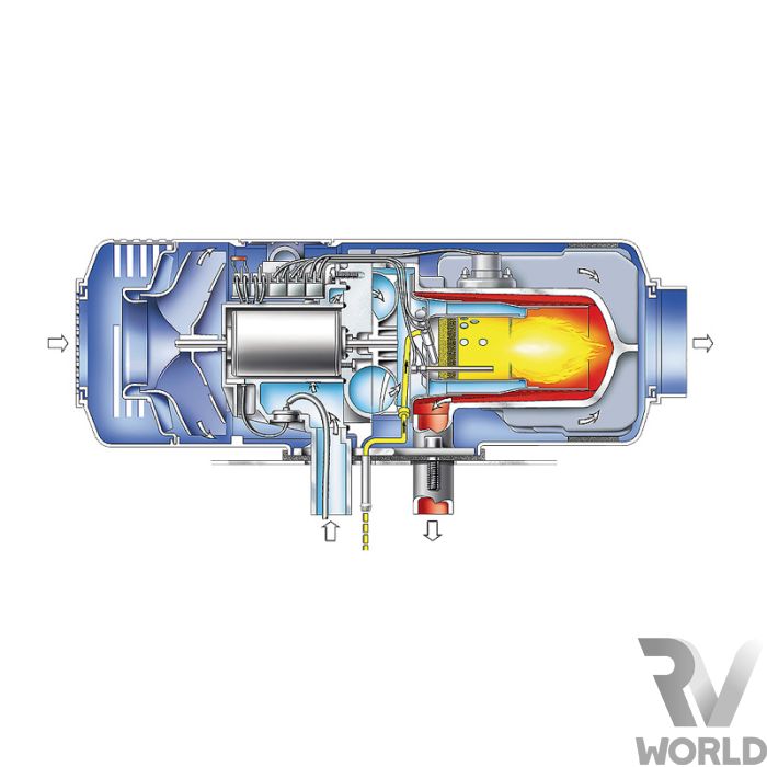 Webasto Air Top EVO 40 12v Diesel Heater Kit for RVs Large Motorhome