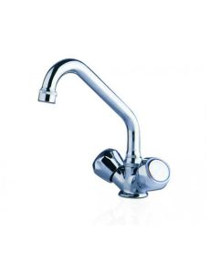 Double handle swivel tap